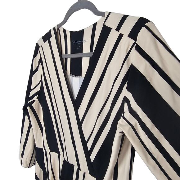 Soft Surroundings Dress Maxi Dress Chanson De Le Fontaine Faux Wrap Dress M - Picture 7 of 10